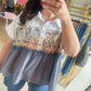 Collared Boho Placket Detail Top