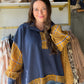 Navy Plaid Luxeknit Long Sleeve Pullover