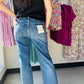 Mid Rise Clean Cut Denim