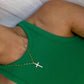 SPARKLE CROSS NECKLACE
