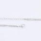 Christmas Necklace 18" Double Row Snowflake Layered Pendant