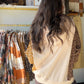 Mustard Sides Floral Accent Hoodie