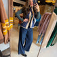 Indigo Skyrise Wide Leg Jean