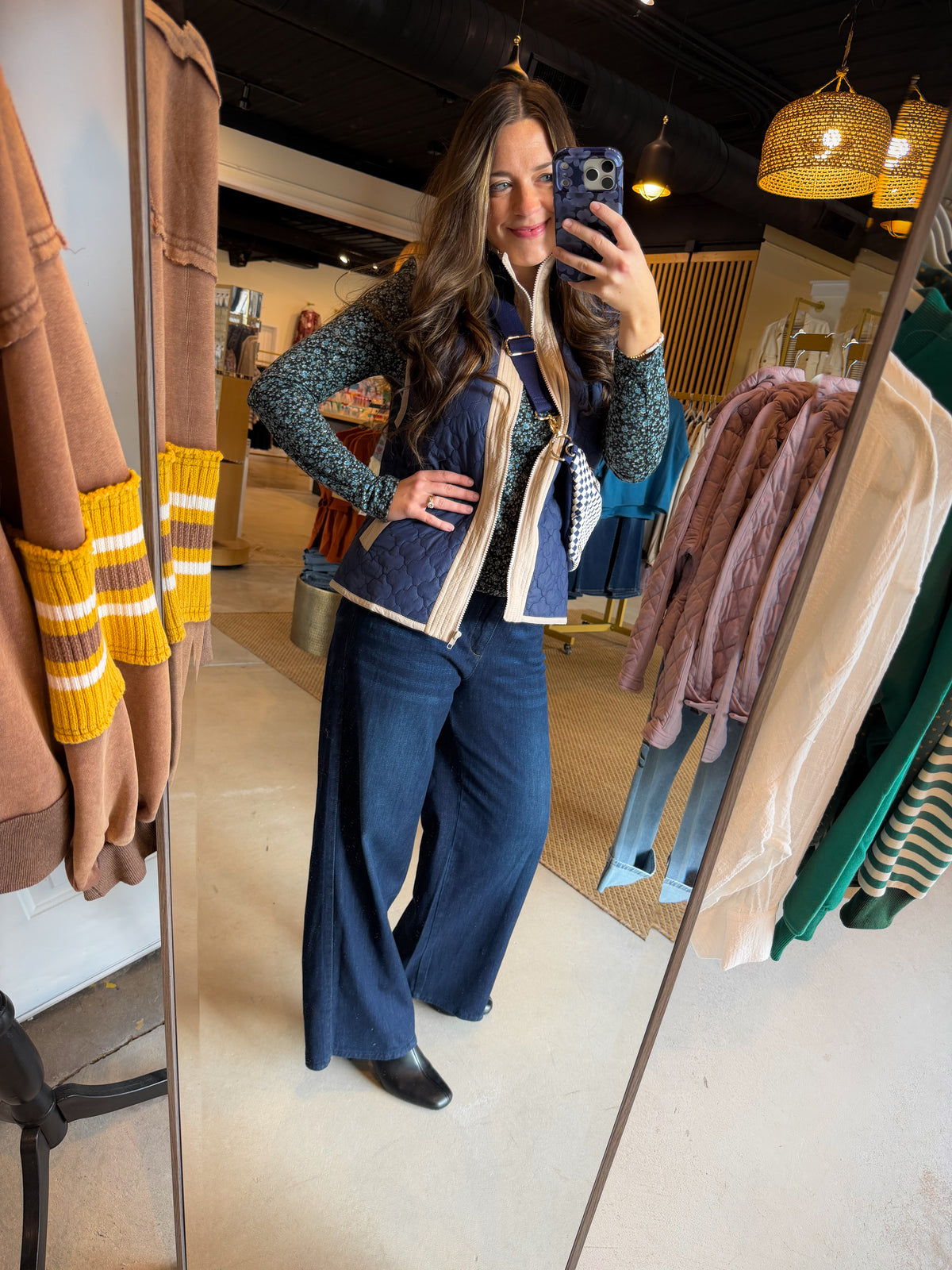 Indigo Skyrise Wide Leg Jean