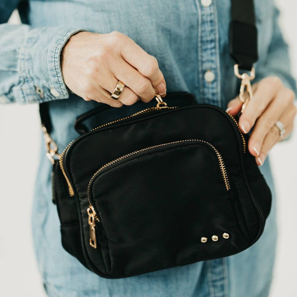 Nisha Nylon Crossbody Bag