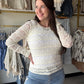 Ruffle Flower Lace Top