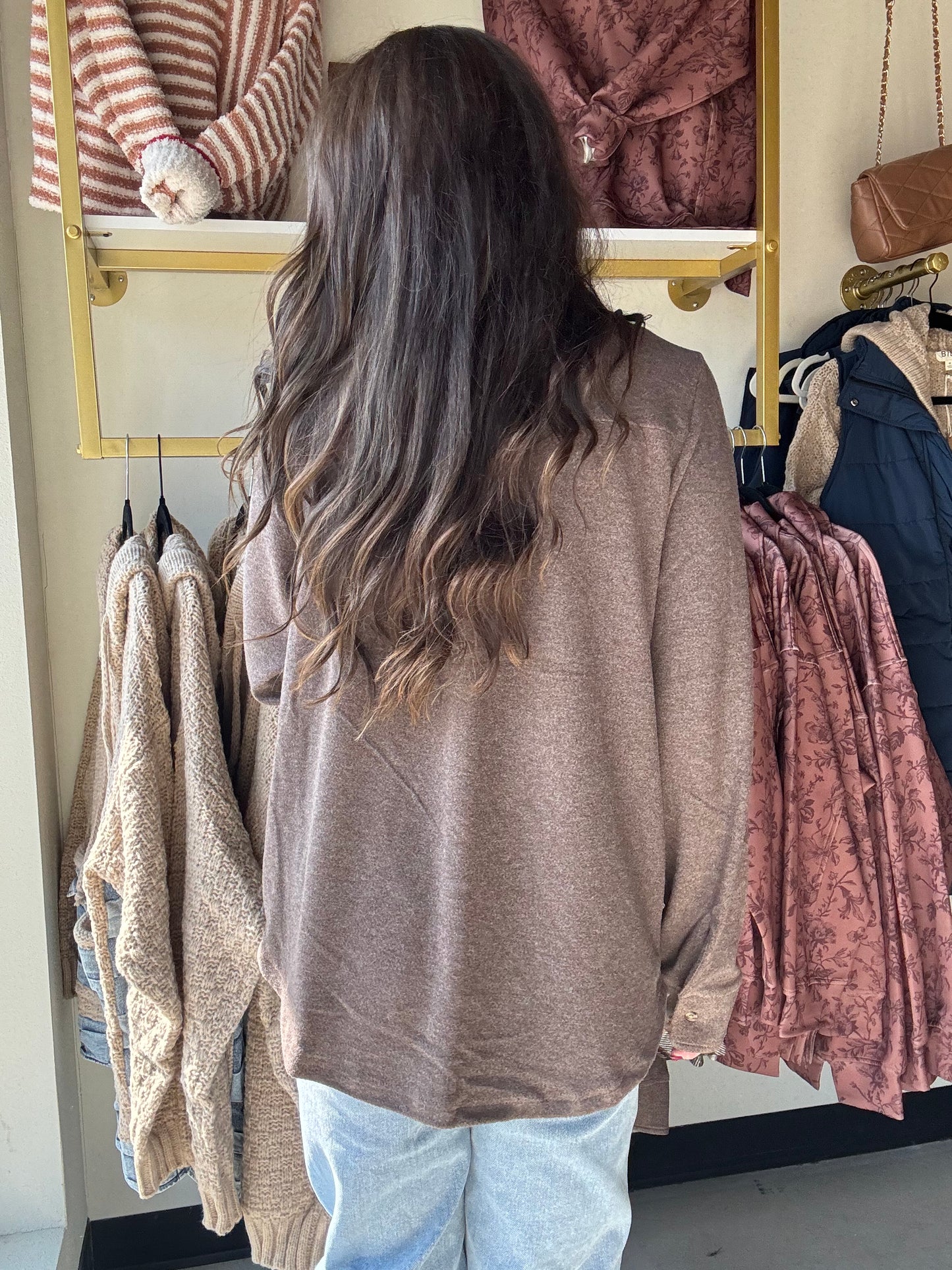 Heather Brown Cassian Shirt