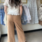 Latte Mineral Wash Drawstring Pants