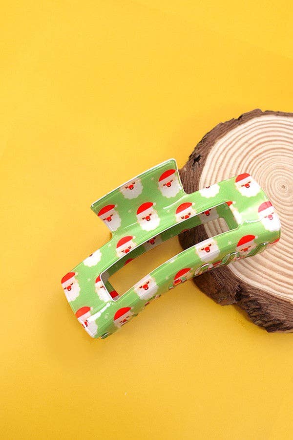 Merry Holiday Claw Clip