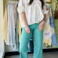 Island Green Cropped Chloe Denim - RFM