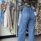 Double Cuff Wide Leg Denim - Vervet