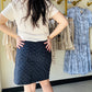 Sharon Navy Dots Skort