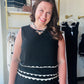 Black Scallop Detail Trim Tank