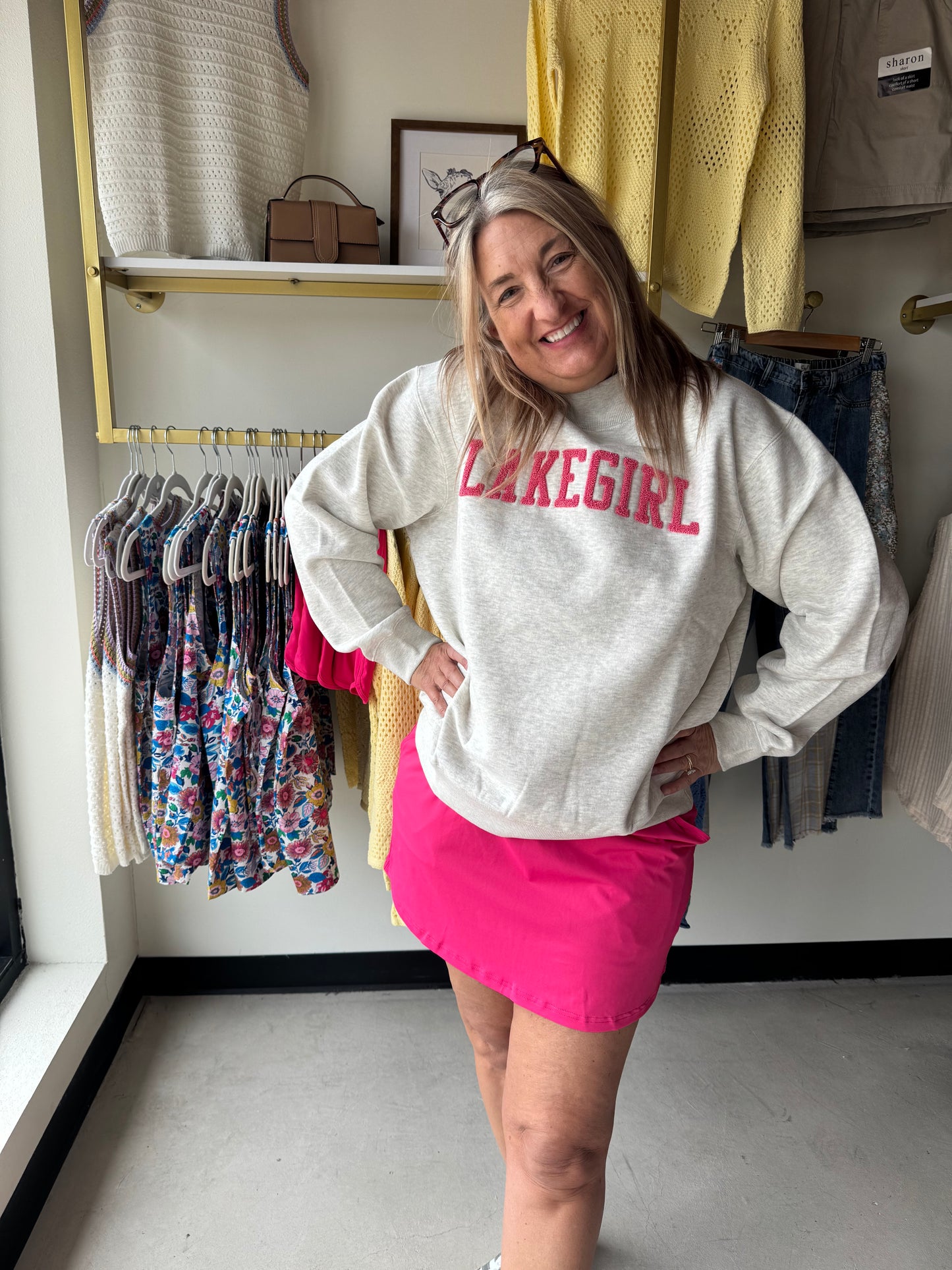 Oatmeal Mock Neck - Lakegirl