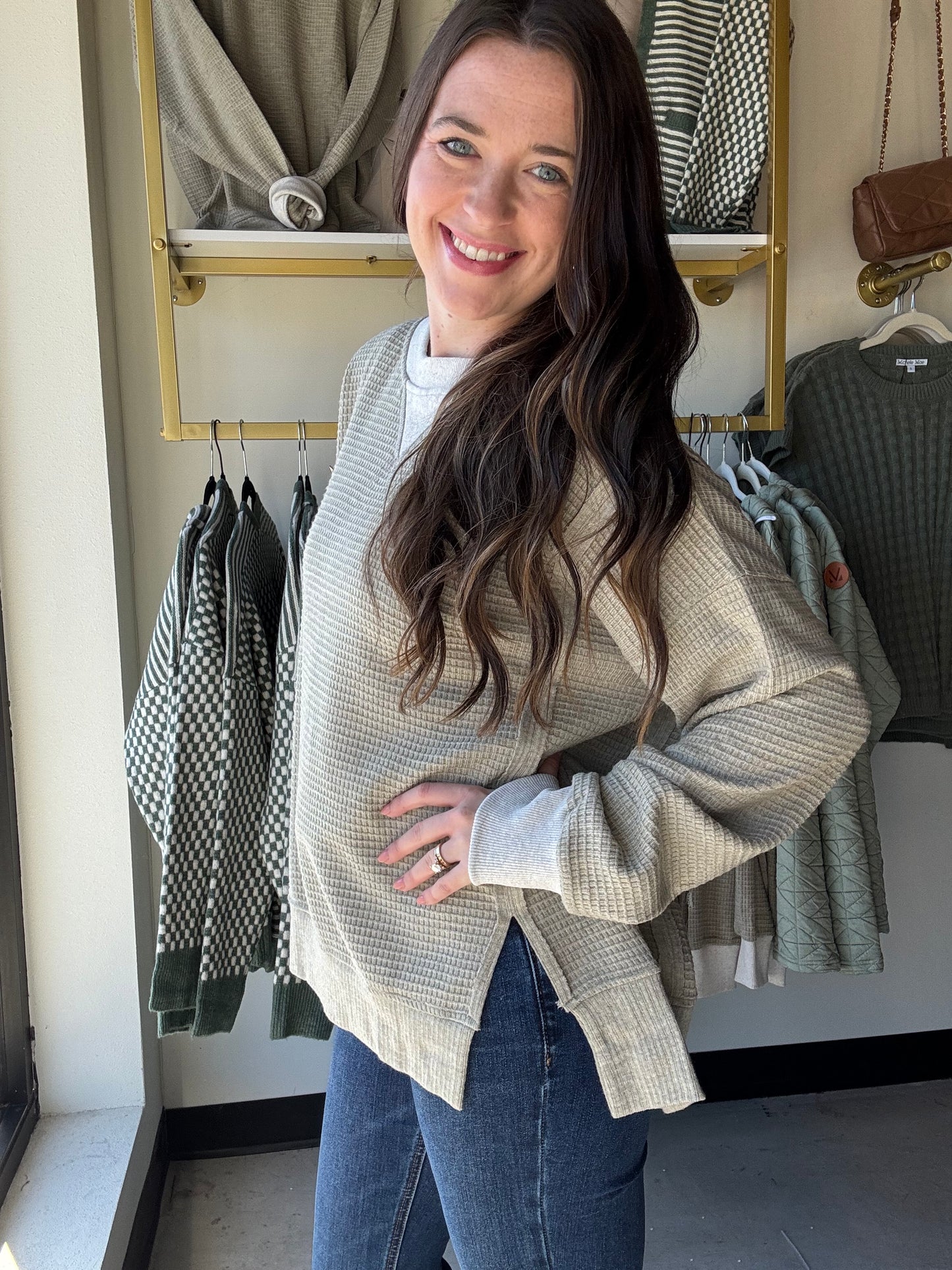 Light Olive Brushed Thermal