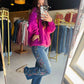 Brooke Embroidered Wide Leg Jeans