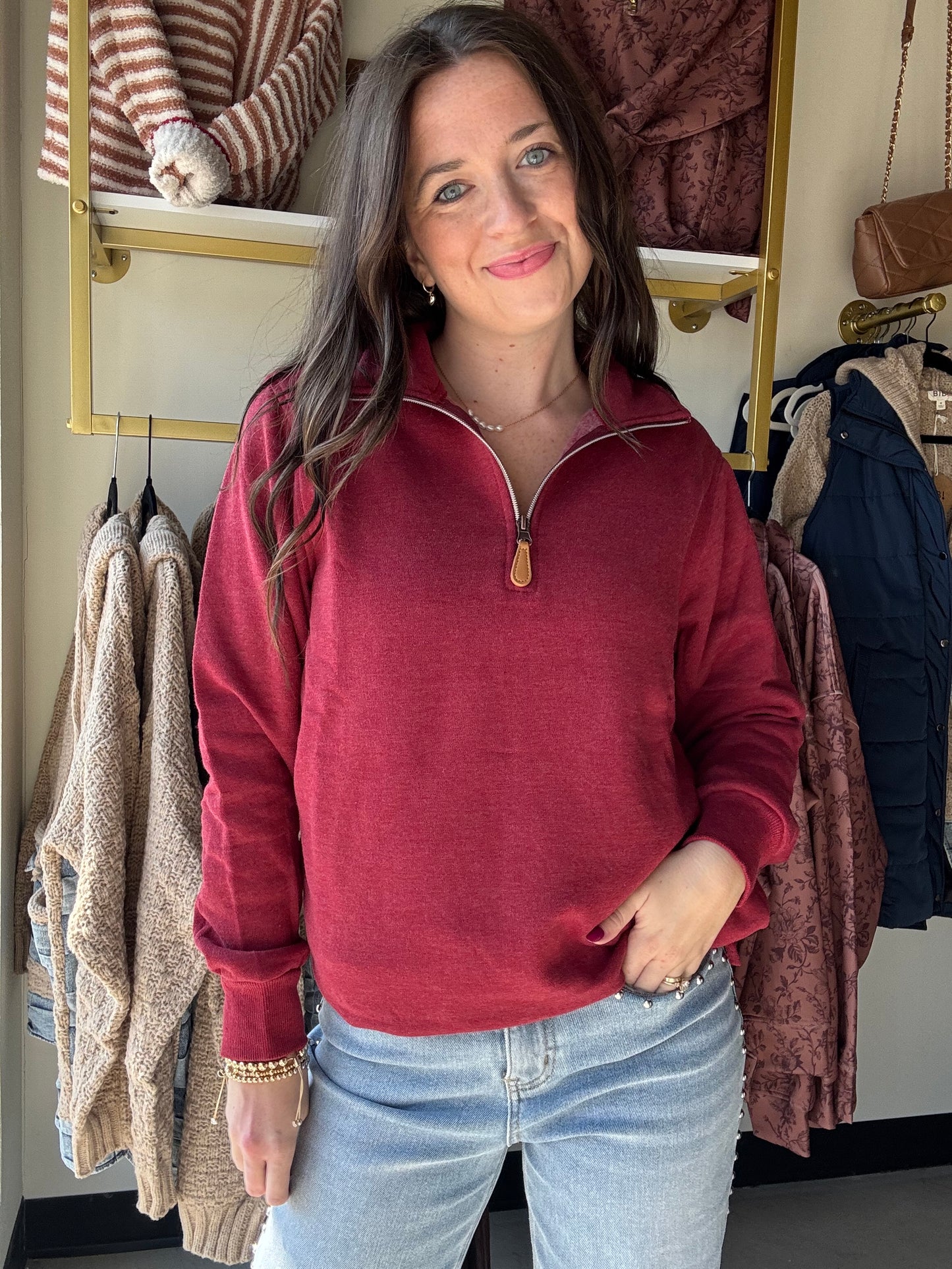 Maroon Miley Pullover