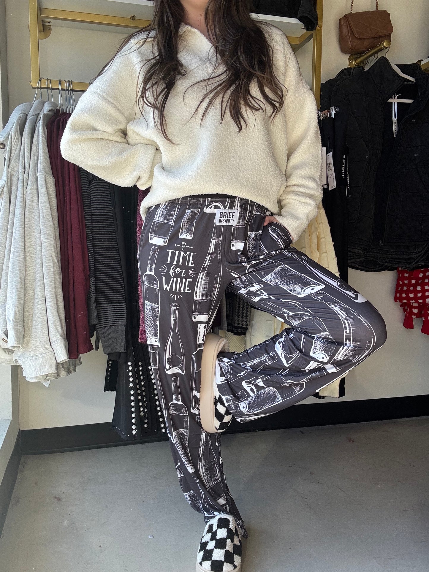 Time For Wine PJ Pants