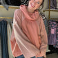 Peach Multi Cowlneck Pullover