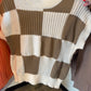 #17 Checkered Sweater Top