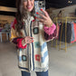 Ivory Multi Crochet Sweater