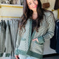 Dark Sage Asymmetrical Cardigan