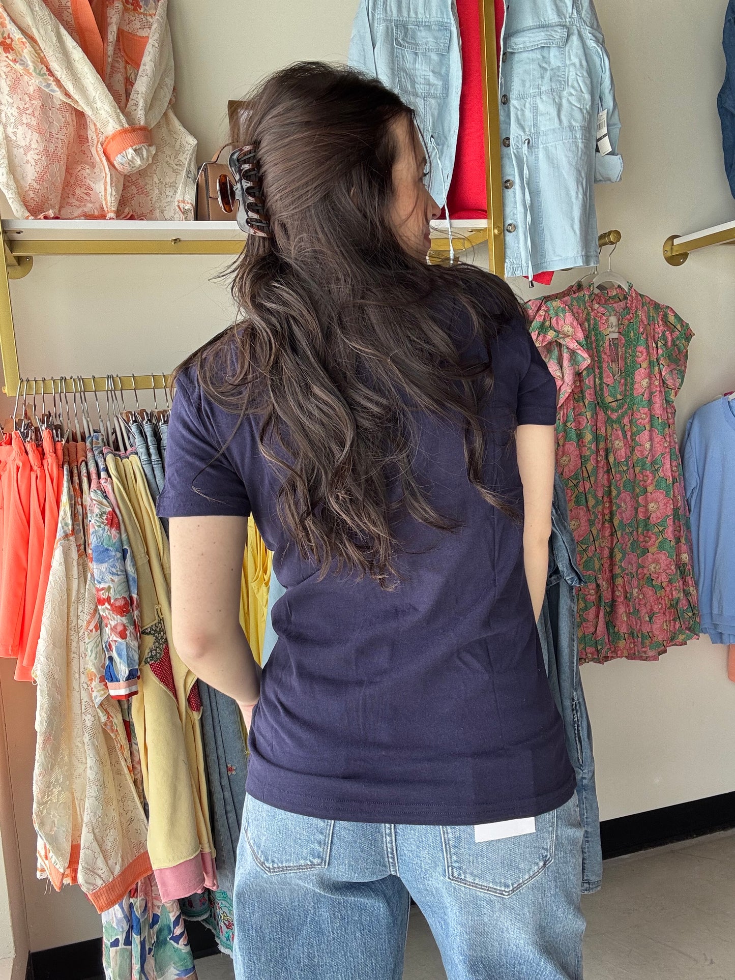 Navy Simply Lakegirl Tee