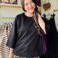 Black Short Sleeve Pullover