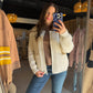 Oatmeal Confetti Zip Up