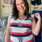 Star Patch Crochet Sweater Tank