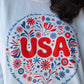 White USA Crewneck