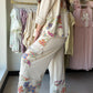 Floral Mix Terry Wash Pants