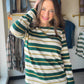 Green & Gold Stripe Long Sleeve