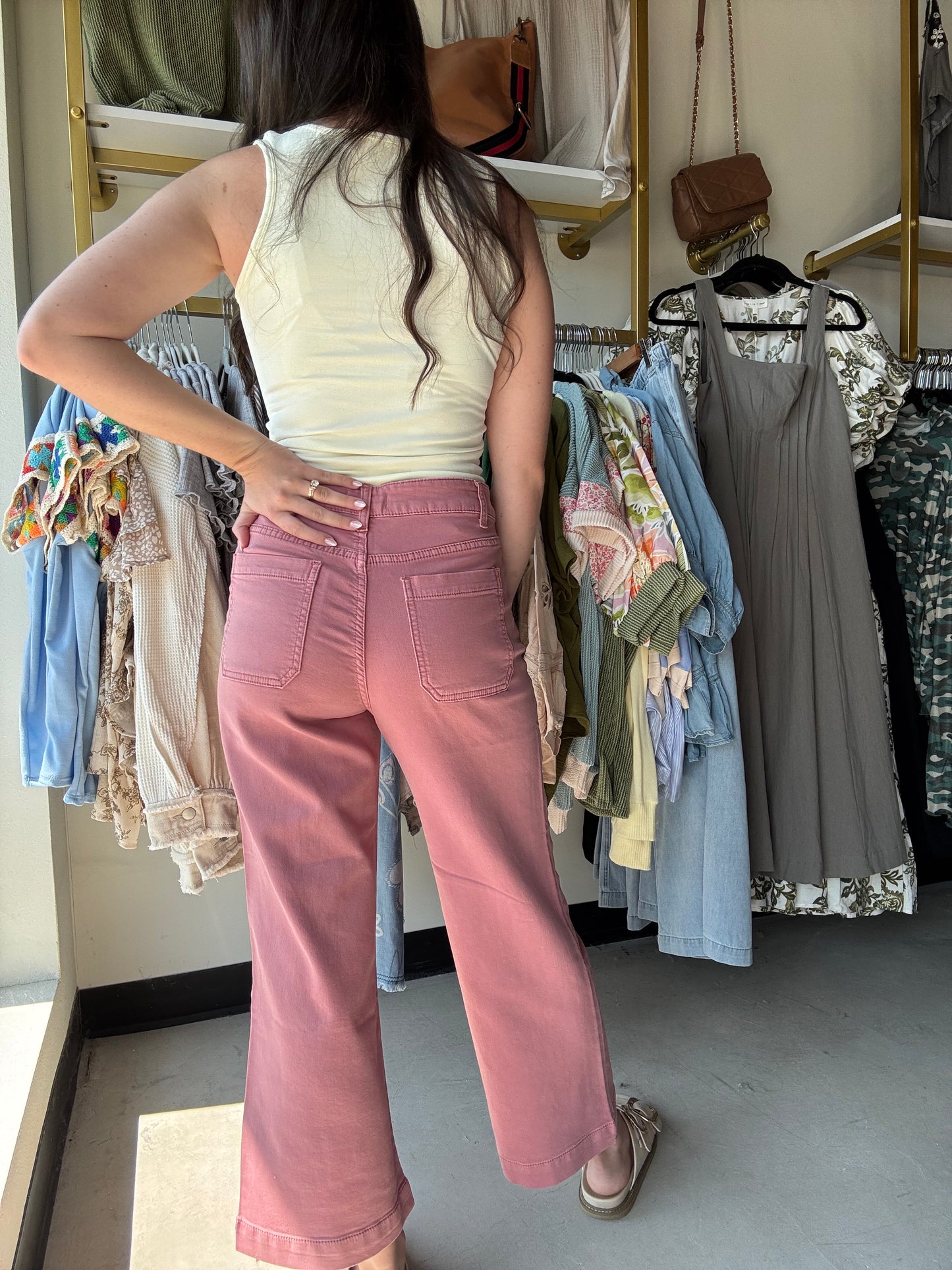 Weathered Rose Sophia Pants