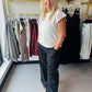 Black Wide Leg Cargo Pants