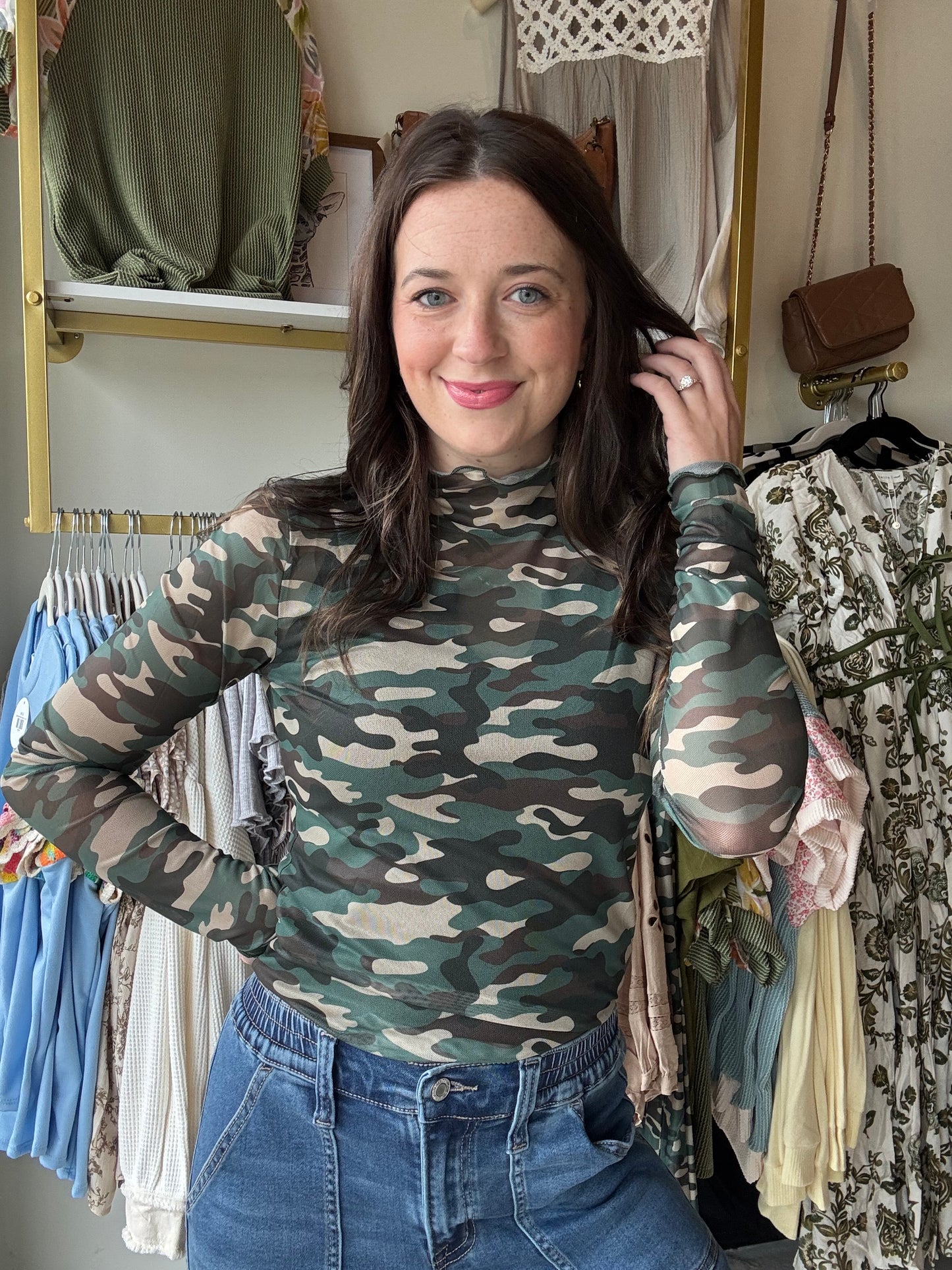 Keagen Mesh Top - Camo