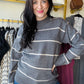Pebble Stripe Crewneck Sweater