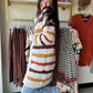 Fall Stripes Cozy Cardigan