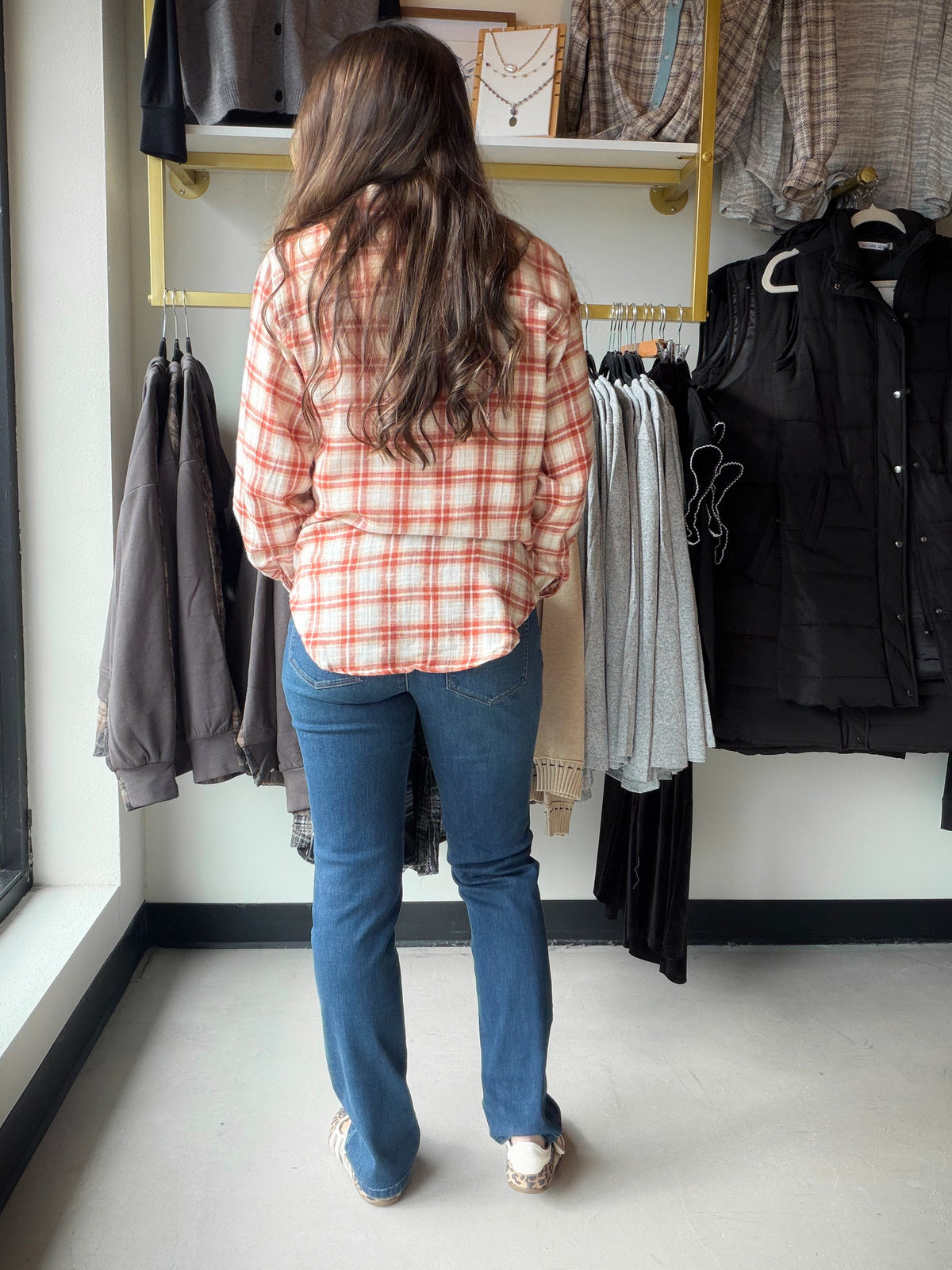 High Rise Straight Leg Jean