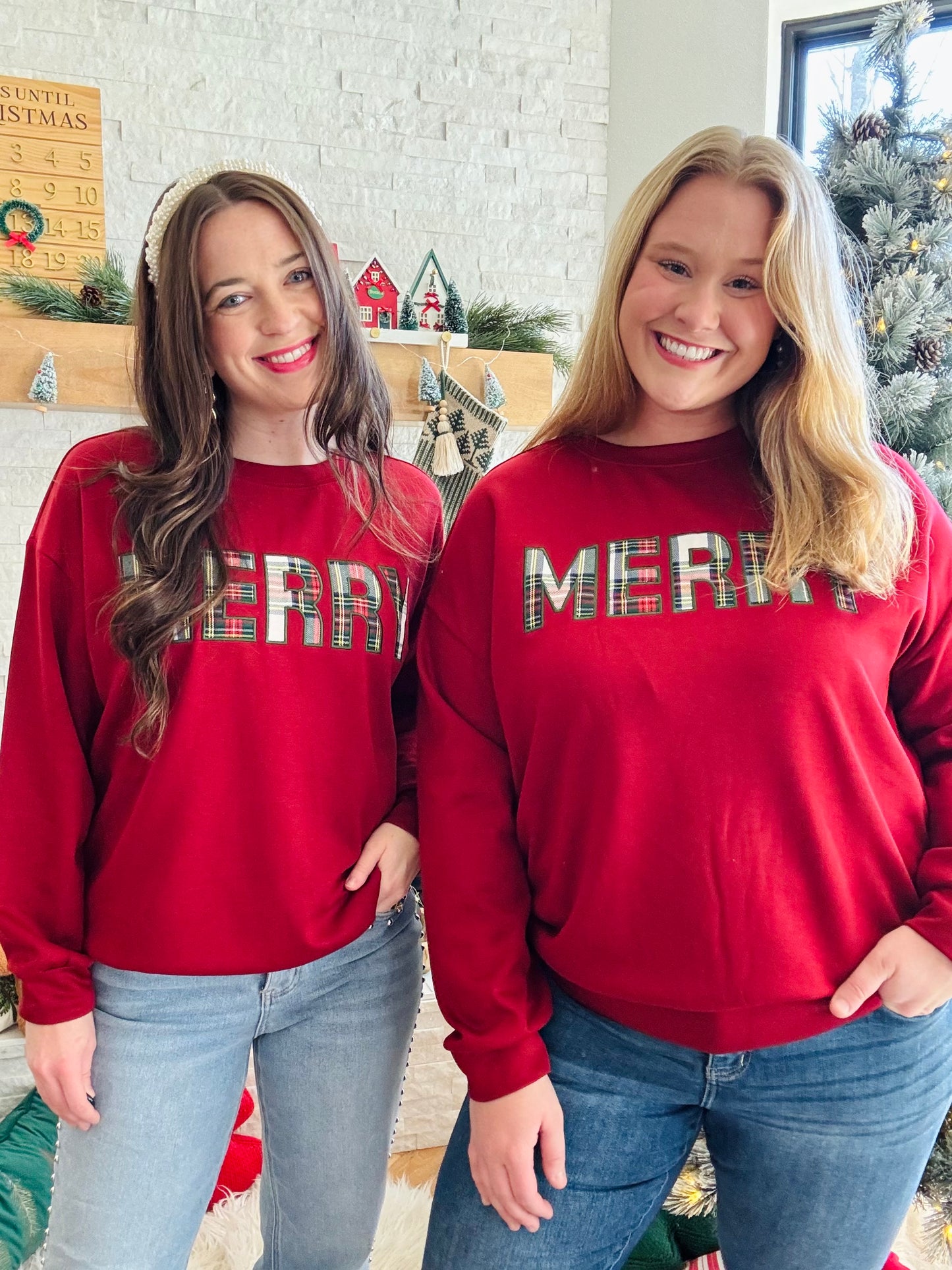 Merry Plaid Luxe Pullover