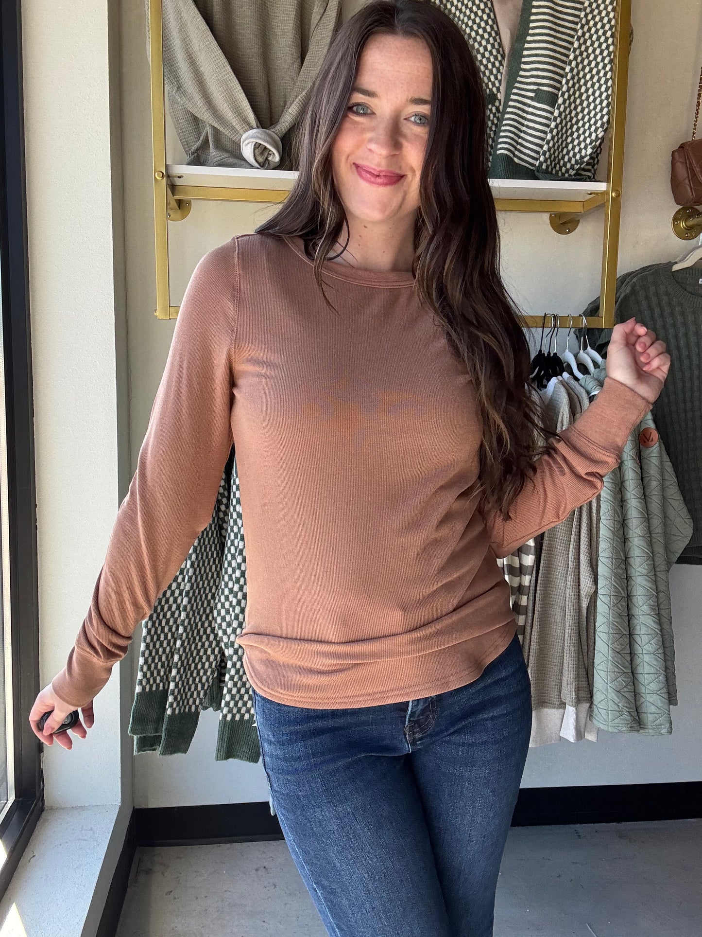 Light Umber Stacey Top