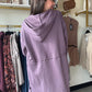 Purple Tunic Zip Up Hoodie