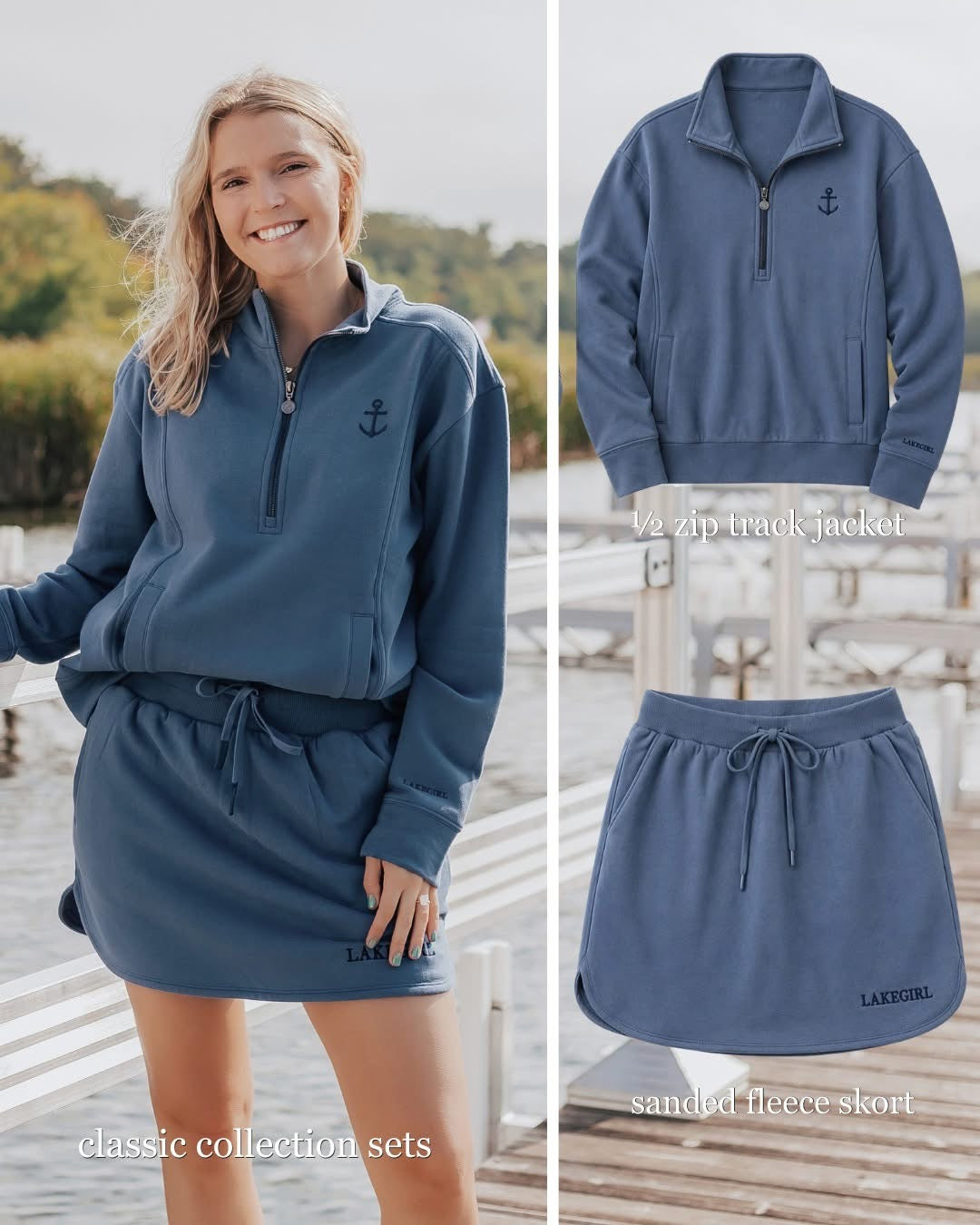 Lakegirl 1/2 Zip Track Jacket