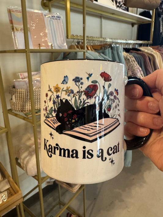 Karma is a Cat Mug