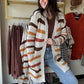 Fall Stripes Cozy Cardigan