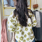Pistachio Floral Teddy Jacket