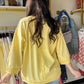 Yellow Mineral Wash Pullover