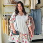 Ivory Floral Embroidered Babydoll Dress