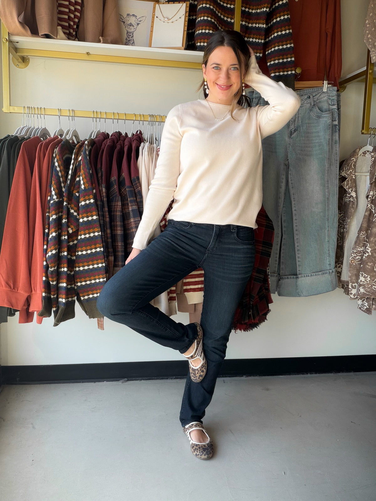 Indigo Artisanal Straight Leg Jeans