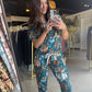 Teal Pumpkin Pajama Set